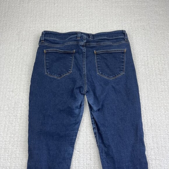 American Apparel Jeans Womens 32 Dark Blue Denim USA Made Skinny - Picture 16 of 16